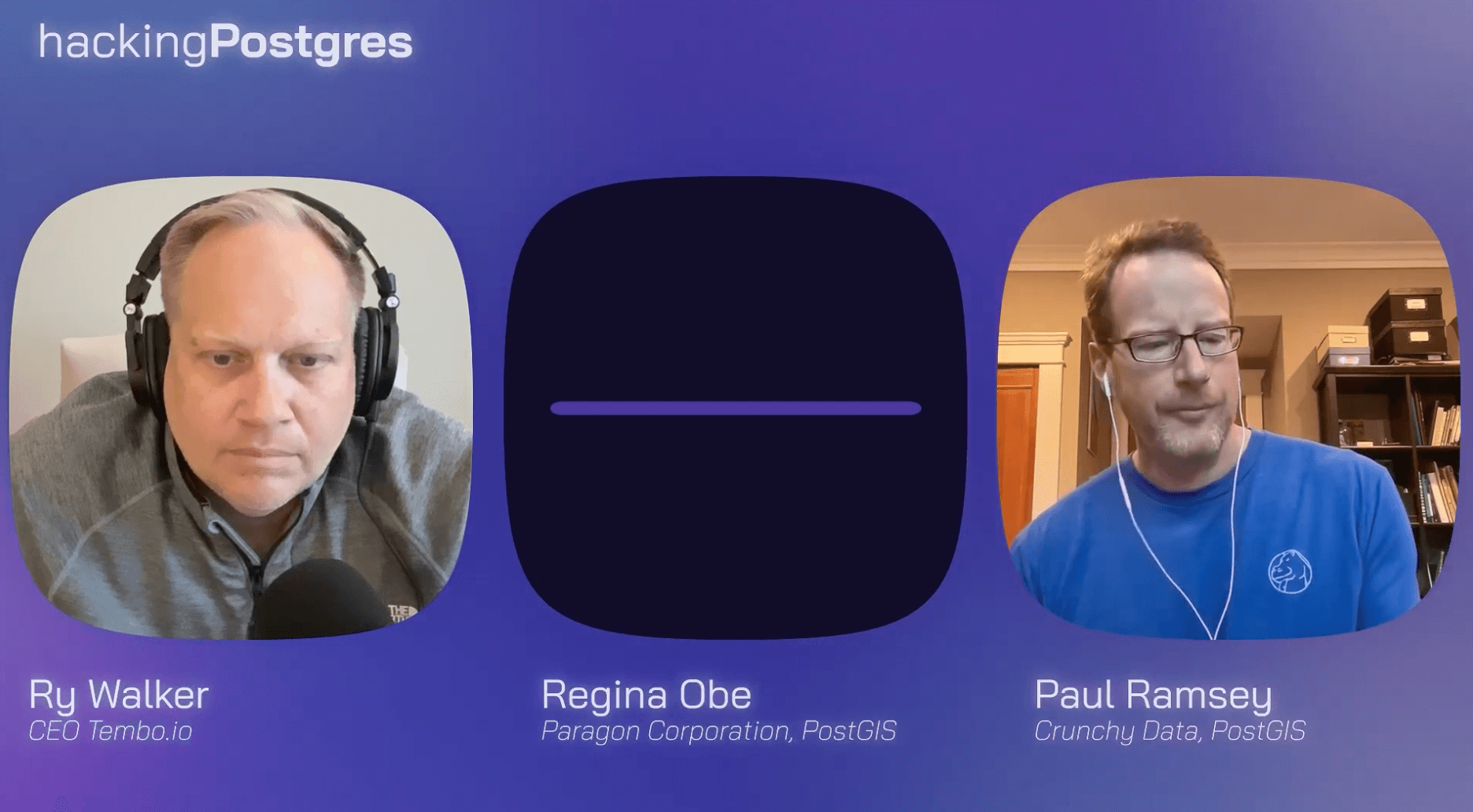 Hacking Postgres, Ep. 6: Regina Obe and Paul Ramsey