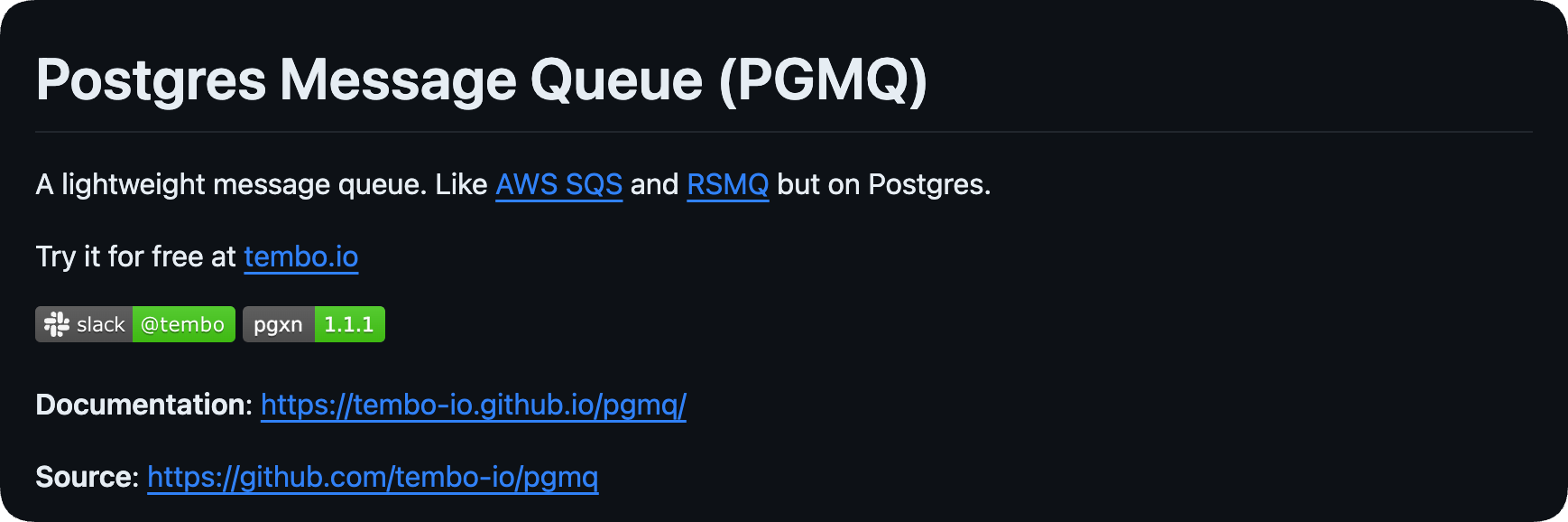 Using pgmq with Python